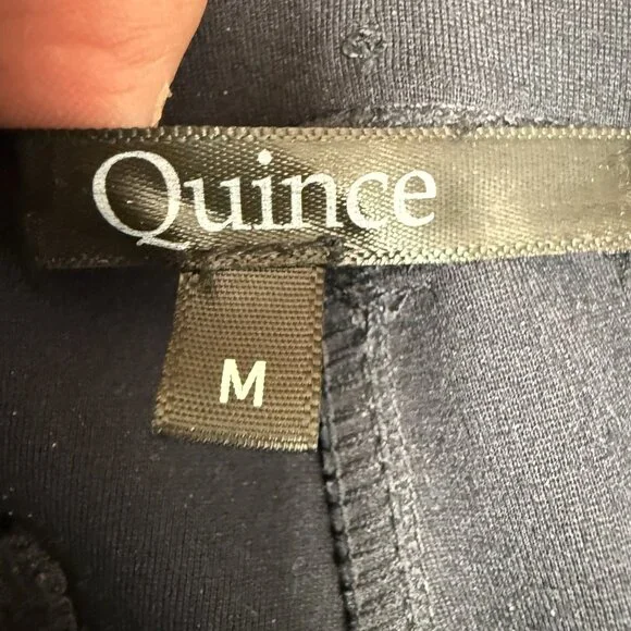 QUINCE Women's Ultra-Stretch Ponte Bootcut Pants Navy 32" Inseam | Size M - Picture 9 of 11